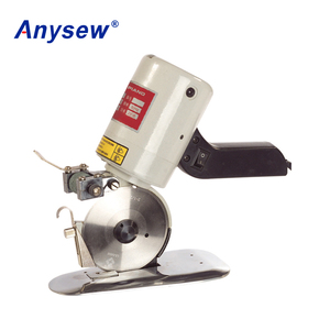 Machine de découpe de tissu à couteau rond motorisée manuelle RSD-90A pour tissus textiles 220V/110V 245W - Product Image 1