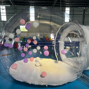 Carpa Burbuja Transparente Tipo Iglú, Domo Inflable de <span class=keywords><strong>Lujo</strong></span> con Globos para Bodas al Aire Libre, Cumpleaños, Fiestas, Glamping - Product Image 5