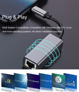 Adaptador USB-C a Ethernet de 1000Mbps, Convertidor de Red Tipo-C RJ45 para Laptop y MacBook - Product Image 6
