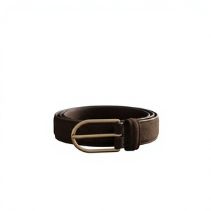 Ceintures en cuir BSGI, prix d'usine, 100% cuir de vache véritable, fabrication artisanale, qualité supérieure, style vintage, boucle en acier, pour homme, 3,8 cm - Product Image 2