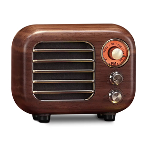 Altavoz Bluetooth Retro de Madera Personalizado de Fábrica, Radio FM, Reproductor de Tarjetas TF, Dispositivo de Audio Portátil Recargable, Regalo para el Hogar y Exteriores - Product Image 1