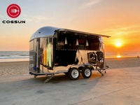 Cogsun Food Trailer Designs : Triporteur alimentaire pour grillades, BBQ, pâtisserie, chariot de restauration à vendre