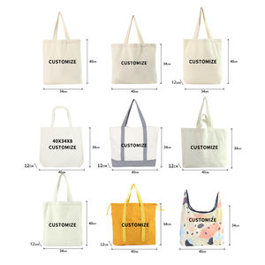 Gahumi Sac fourre-tout en toile personnalisé de haute qualité Sac à provisions vierge à bas prix avec poche pour usage personnel Vente en gros - Product Image 2