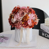 Décoration d'intérieur, bouquet éternel de roses naturelles stabilisées, longue durée (3-5 ans), immortelles, pour la fête des mères, la remise des diplômes