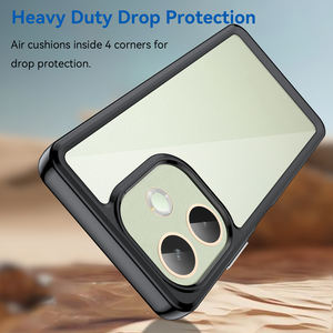 Прозрачный чехол для телефона с защитой от падения для мобильного телефона <span class=keywords><strong>OPPO</strong></span> A5 Pro 4G/5G/A5 задняя крышка ТПУ + акрил - Product Image 3