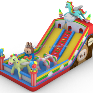 Parque de juegos interactivo de la familia del castillo del tobogán hinchable grande, tobogán hinchable seguro - Product Image 3