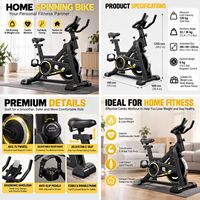 Sepeda Spinning Beban Maksimal 120kg Flywheel 6kg Kontrol Magnetik 1000x490x1250mm Dudukan Perangkat LCD Sepeda Kardio Gym Rumah OEM ODM