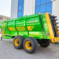 Grand épandeur de compost commercial de 16 m³ Épandeur de fumier vertical