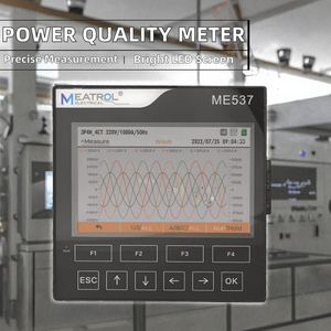 Analyseur de consommation d'énergie et de qualité de l'électricité triphasée MEATROL ME537 96*96mm Ethernet Modbus TCP pour l'audit énergétique - Product Image 2
