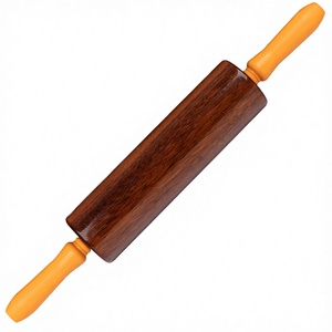 Bakest Traditional Commercial Large Eco-Friendly Stocked Wooden <b>Rolling</b> <b>Pin</b> Natural Merbau Intsia Bijuga Wood Pattern Tree - Product Image 3