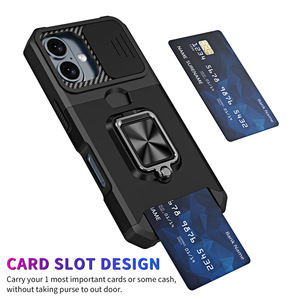 Slide fotocamera Slot per schede Heavy duty anello protettivo custodia per <span class=keywords><strong>iPhone</strong></span> 6 XS Max X XR / 7 8 Plus / <span class=keywords><strong>SE</strong></span> <span class=keywords><strong>2020</strong></span> antiurto <span class=keywords><strong>cover</strong></span> - Product Image 3
