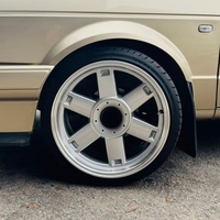 Jantes forgées en alliage argenté de haute qualité, 2 pièces, avec quincaillerie dissimulée, finition brossée chromée brillante et mate, pour Volkswagen Golf Mk2