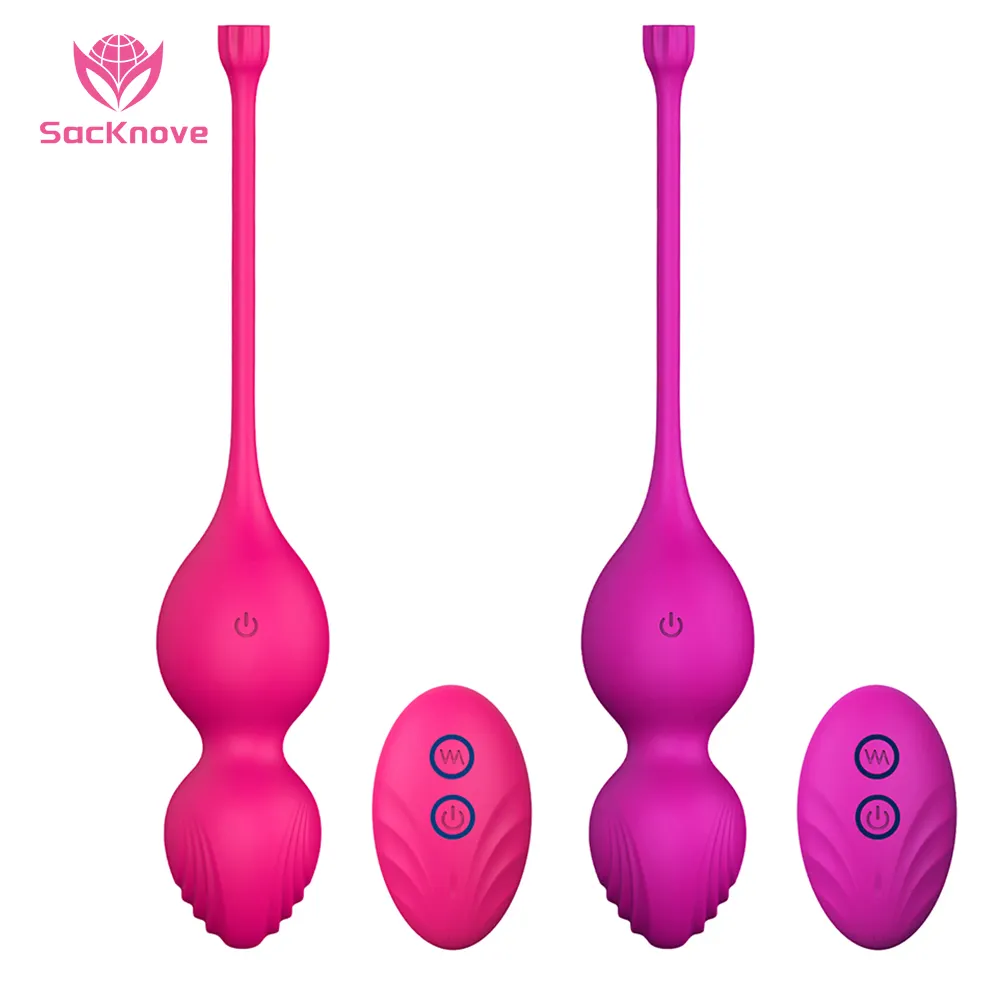 Sacknove phụ nữ quan hệ tình dục đồ chơi Silicone không dây điều khiển từ xa sexy xoay Exerciser thắt chặt tình yêu trứng âm đạo kegel bóng Vibrator