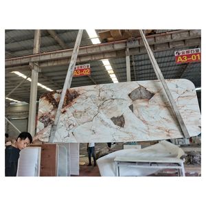 Losas de <span class=keywords><strong>pandora</strong></span> de lujo personalizadas para decoración de piedra, losas de cuarzo, granito retroiluminado de la patagonia para villa, proyecto, mesa de comedor, mesa de mármol - Product Image 4