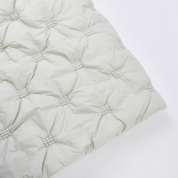 Tissu Pongee 3D à Carreaux 100% Polyester de Haute Qualité, Imperméable et de Poids Moyen, Idéal pour Vestes et Manteaux de Sport d'Extérieur, Auvents et Sacs