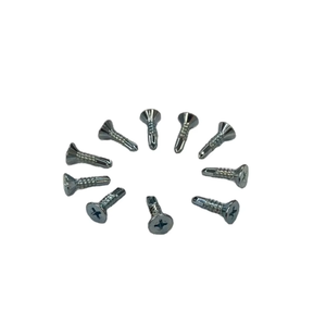 Vis autoperceuses M4.8 x 19 mm à tête plate, CR6+ zinguées, vis pour toiture, acier au carbone C1022, Homn Reen - Product Image 1