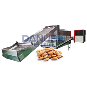 Sécheur continu intelligent OEM pour amandes, séchage à haute efficacité, sécheur à bande maillée pour amandes - Product Image 1