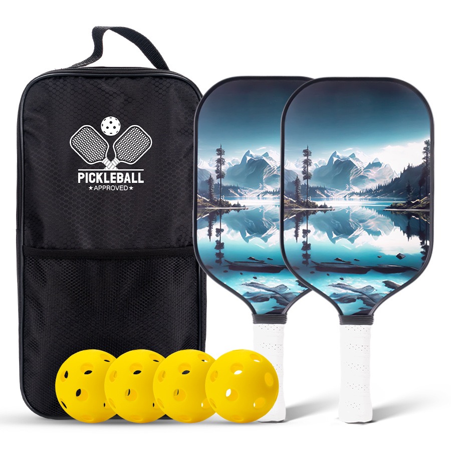 Set of 2 Beats +4 Balls +1 Pack Premium Pickleball Equipment by Ball Pick