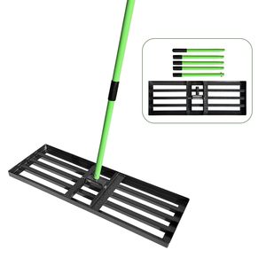 Rastrello Livellatore per Prato con Impugnatura Ergonomica, Attrezzo per Paesaggistica che Risparmia Sforzo per Livellare il Terreno, Rompere i Grumi e Lavorare Terreni Arenosi - Product Image 1