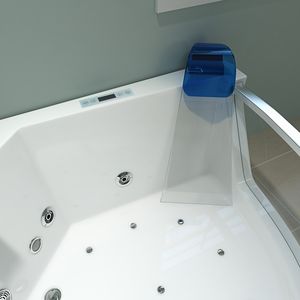 Diseño de surf Esquina independiente Chorro de aire Burbuja Acrílico Bañera de esquina Bañera de hidromasaje Spa Masaje de vidrio Bañera de hidromasaje - Product Image 6