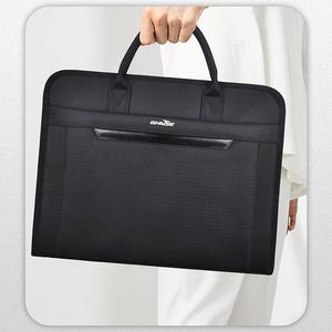 High Quality Black Men Business <b>Briefcase</b> PU <b>Leather</b> Document Organizer Bags File Storage Travel Office 15.6 Inches Laptop Bag - Product Image 5