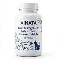 Complément de Taurine pour Chats : Soutien Visuel et Cardiaque, Protéines de Poisson, Nutrition Fruits et Légumes, Comprimés pour le Système Immunitaire, Soins pour Animaux de Compagnie