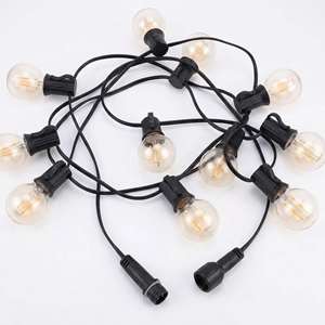 Guirlandes solaires d'extérieur G40 transfrontalières, étanches IP65, avec télécommande, lumières LED pour le camping, pour la décoration d'ambiance de la cour - Product Image 5