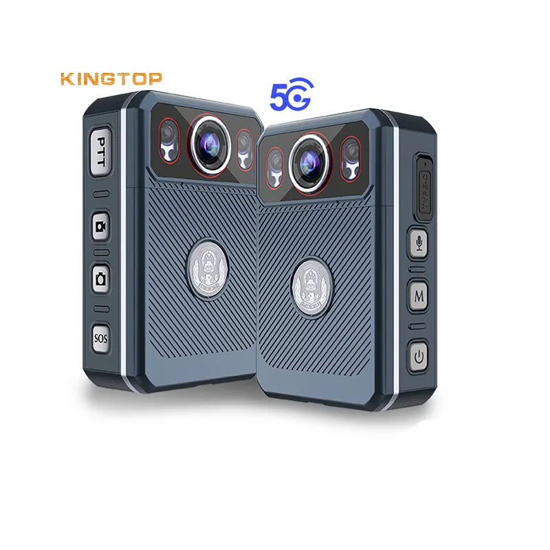 KingTop BWC Android 11 كاميرا 4 + 64GB 3D DNR WIFI6 فيديو يصل إلى 4K * 2K @ 30fps كاميرا الجسم البالية
