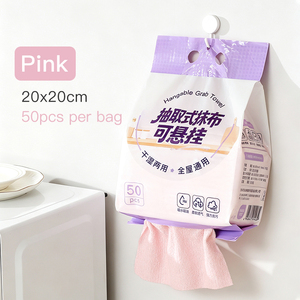 Nouvelles lingettes de nettoyage en microfibre suspendues, lot économique de 50 feuilles, réutilisables, lavables, sans peluches, pour la cuisine - Product Image 2