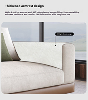 Canapé modulaire minimaliste de luxe, design moderne, ensemble de meubles de salon en tissu, canapé haut de gamme pour la maison et l'hôtel