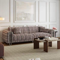 Canapé modulaire inclinable en tissu de luxe moderne pour salon