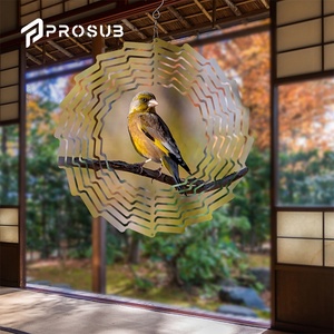 Prosub - Placas de Aluminio para Sublimación de Doble Cara de 10 Pulgadas, en Forma de Espiral, para Decoración de Jardín, Adornos para Exteriores - Product Image 3