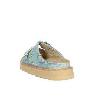 Sandalias de mezclilla Colors Of California Donna Ciabatta Bassa HC.STORMY60 con plataforma y suela de mezclilla azul claro - Product Image 2