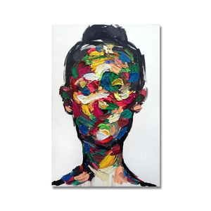 Peintures à l'huile abstraites de figures humaines <span class=keywords><strong>sur</strong></span> <span class=keywords><strong>toile</strong></span>, grande taille, <span class=keywords><strong>art</strong></span> mural pour la décoration du salon, peinture <span class=keywords><strong>sur</strong></span> <span class=keywords><strong>toile</strong></span> faite à la main, <span class=keywords><strong>art</strong></span> mural - Product Image 2