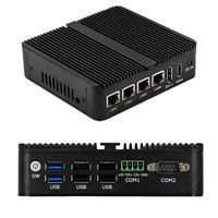 Mini ordenador PC barato de fábrica Intel N100 4 Core Dual 4 Lan Ethernet 6 USB Ubuntu Win 10 11 Nuc Nano PC industrial sin ventilador Mini
