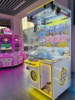Mini machine à griffes professionnelle avec musique et lumières LED, jeu d'arcade portable pour enfants, idéal pour les fêtes d'anniversaire et le divertissement