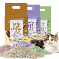 Litière pour chats en tofu concassé à base de plantes écologique, expédiée directement du fabricant