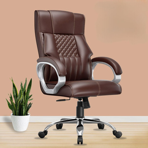 Jl Ấn Độ bán chạy nhất bán buôn giá rẻ anji New PU da ghế máy tính thoải mái dành cho người lớn Ergonomic Ông Chủ Ghế văn phòng - Product Image 2