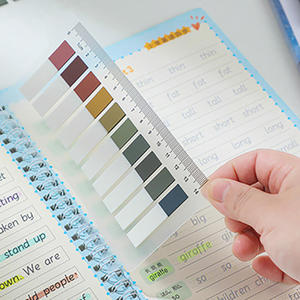 Marcadores de página Pestañas de índice adhesivas Bloc de notas para mascotas Banderas de notas de publicación personalizadas Nota de flecha grabable Estilo Ins Etiqueta de nota de estudiante de color - Product Image 4