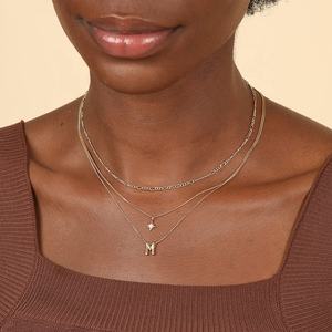Lyburchi-collar con colgante de estrellas de Crepúsculo, Plata de Ley <span class=keywords><strong>2022</strong></span> chapada en oro, superventas, 925 - Product Image 2