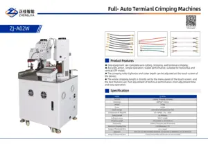 ZJ-A02W Single-head Automatic Wire Crimping Machine Manufacturer Cable Wire Cutting And Stripping Terminal Crimping Machine