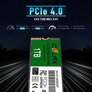 Icoolax Nvme Pcie 4.0 4Tb 2Tb 1Tb M.2 2280 Nvme Gen 4X4 Pcie 3.0 Heatsink Ssd Interne Solid State Harde Schijven Voor Ps5 - Product Image 2