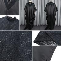 AM050846 Robes africaines grande taille pour femmes, vêtements à col en V, manches chauve-souris, robe ample Boubou et ensemble robe intérieure en dentelle
