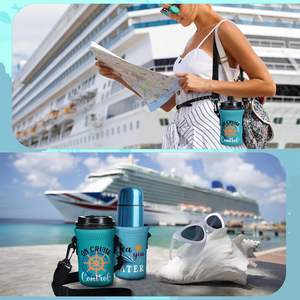 Enfriador de Latas de Cerveza Personalizado, Portavasos para Barco, Esenciales para Cruceros 2025, Porta Botellas de Agua con Correa Ajustable para el Hombro - Product Image 4