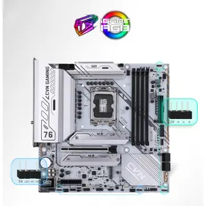 Warna CVN B760M FROZEN WIFI D5 V20 Gaming Pc Motherboard mendukung 13 CPU generasi 13400 13600KF B760M FROZEN