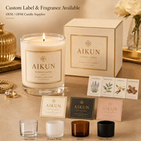 AIKUN Bougie Minimaliste Blanche en Vase Décoratif, Source OEM, Expédition, Qualité Rigoureuse, Fortement Parfumée