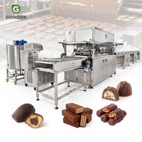 Chaîne de production de chocolat enrobé pour gaufrettes, machine à fruits 5 kg avec tunnel de refroidissement, tunnel de trempage pour bâtonnets glacés, moule de moulage à vendre