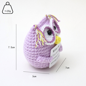 ผ้ากำมะหยี่รองรับอารมณ์รูป<span class=keywords><strong>นก</strong></span><span class=keywords><strong>ฮ</strong></span>ู<span class=keywords><strong>ก</strong></span>โครเชต์สำหรับเป็นของขวัญคริสต์มาสที่สมบูรณ์แบบไอเดียของขวัญคริสต์มาส - Product Image 1