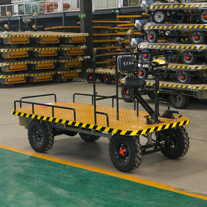 <span class=keywords><strong>Carro</strong></span> Plano Eléctrico Optimizado para Almacenes, Carros de Transporte Pesado Directo de Fábrica para Obras de Construcción - Product Image 2