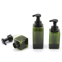 Bouteille vide en PETG de 250 ml, 450 ml, 650 ml avec pompe moussante pour shampoing, gel douche, savon liquide, avec bouchon à vis pour soins personnels